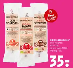Coop 365 Højer spegepølse tilbud
