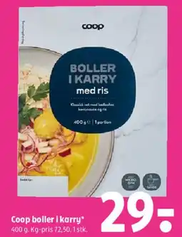 Coop 365 Coop boller i karry tilbud