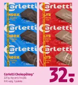 Coop 365 Carletti Chokopålæg tilbud