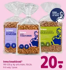 Coop 365 Irma knækbrød tilbud
