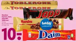 Coop 365 Marabou big bars, Daim, Japp eller Toblerone tilbud