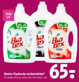 Coop 365 Biotex flydende vaskemiddel tilbud