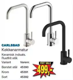 Harald Nyborg Carlsbad køkkenarmatur tilbud