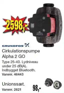 Harald Nyborg Grundfos cirkulationspumpe alpha 2 go tilbud