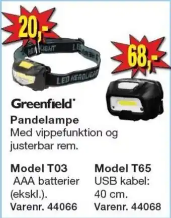 Greenfield Pandelampe