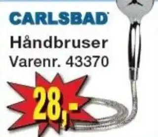 Harald Nyborg Carlsbad håndbruser tilbud