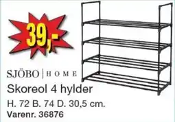 Harald Nyborg Sjöbo Home Skoreol 4 hylder tilbud