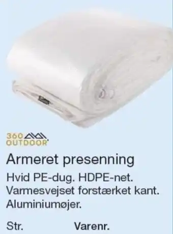 360 Outdoor armeret presenning