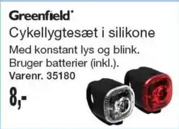 Harald Nyborg Greenfield Cykellygtesæt i silikone tilbud