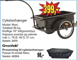 Harald Nyborg Greenfield cykelanhænger Maxi tilbud