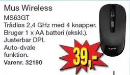 Harald Nyborg Havit Mus Wireless MS63GT tilbud