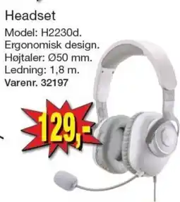 Harald Nyborg Headset H2230d tilbud