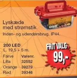 Harald Nyborg Lyskæde med strømstik tilbud