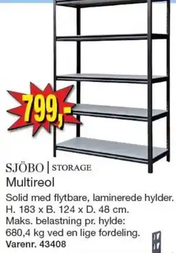 Harald Nyborg Sjöbo Storage Multireol tilbud