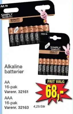 Harald Nyborg Simply Duracell Alkaline batterier tilbud