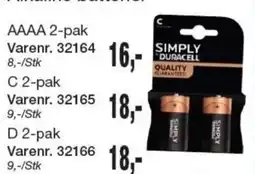 Harald Nyborg Simply Duracell AAAA 2-pak tilbud