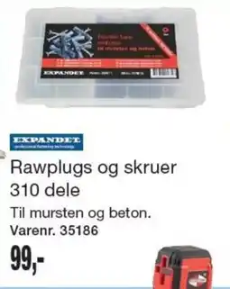 Harald Nyborg Expandet rawplugs og skruer tilbud