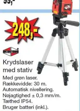 Harald Nyborg JUTTOMO Krydslaser med stativ tilbud