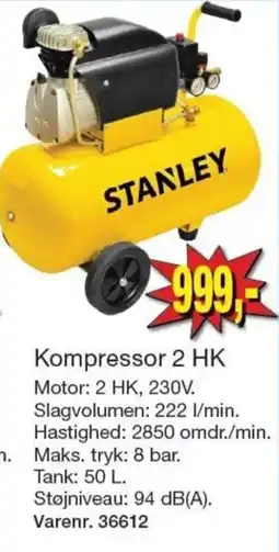 Harald Nyborg Stanley Kompresor 2 HK tilbud