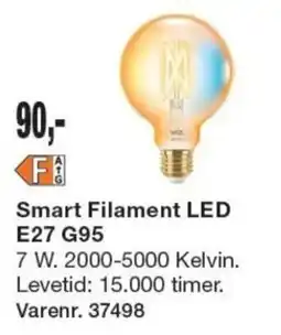 Harald Nyborg Smart Filament LED E27 G95 tilbud