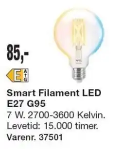 Harald Nyborg Smart Filament LED E27 G95 tilbud