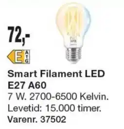 Harald Nyborg Smart Filament LED E27 A60 tilbud