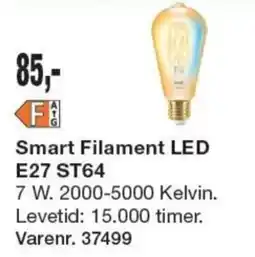 Harald Nyborg Smart Filament LED E27 ST64 tilbud