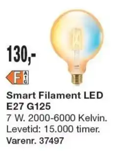 Harald Nyborg Smart Filament LED E27 G125 tilbud