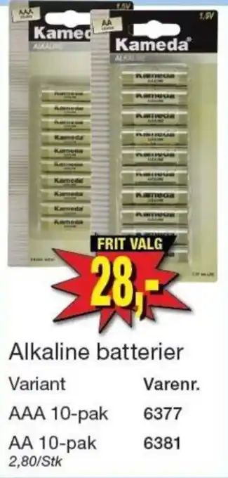 Harald Nyborg Kameda alkaline batterier tilbud