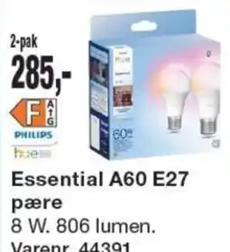 Harald Nyborg Philips Essential A60 E27 pære tilbud