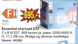 Harald Nyborg Philips hue Essential startsæt E27 tilbud