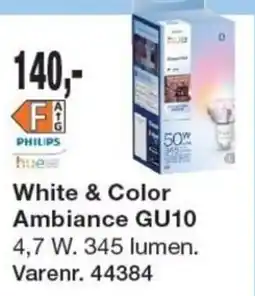 Harald Nyborg Philips hue White & Color Ambiance GU10 tilbud