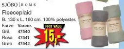 Harald Nyborg Sjöbo home fleeceplaid tilbud