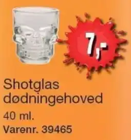 Harald Nyborg Shotglas dødningehoved tilbud