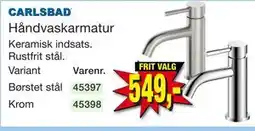 Harald Nyborg CARLSBAD Håndvaskarmatur tilbud