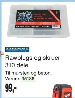 Harald Nyborg Rawplugs og skruer 310 dele tilbud