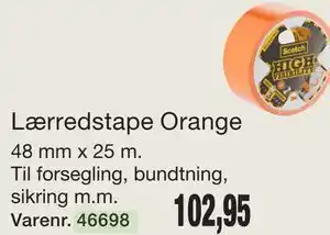 Harald Nyborg Lærredstape Orange tilbud