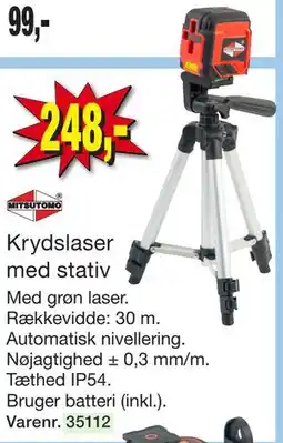 Harald Nyborg Krydslaser med stativ tilbud