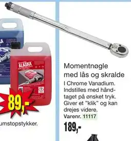 Harald Nyborg Momentnøgle med lås og skralde tilbud