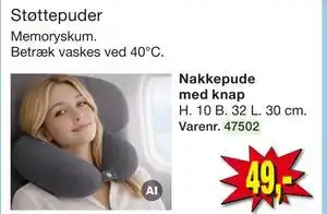 Harald Nyborg Nakkepude med knap tilbud