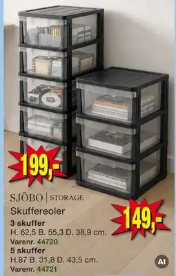 Harald Nyborg SJÖBO STORAGE Skuffereoler tilbud