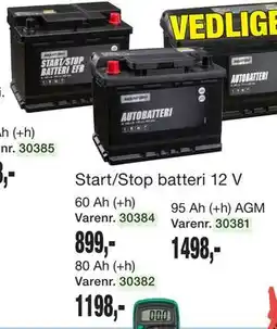 Harald Nyborg Start/Stop batteri 12 V tilbud