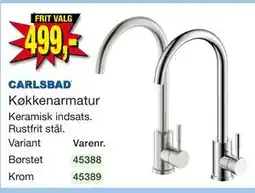 Harald Nyborg CARLSBAD Køkkenarmatur tilbud