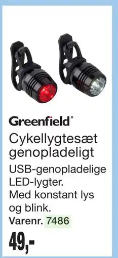 Harald Nyborg Cykellygtesæt genopladeligt tilbud