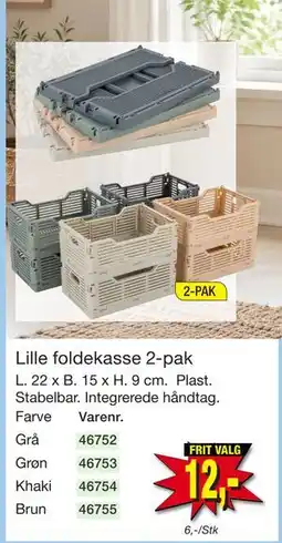 Harald Nyborg Lille foldekasse 2-pak tilbud