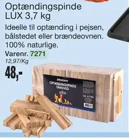 Harald Nyborg Optændingspinde LUX 3,7 kg tilbud