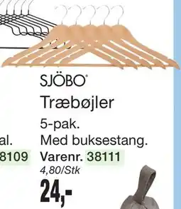 Harald Nyborg SJÖBO Træbøjler tilbud