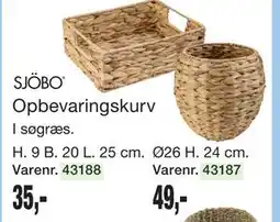 Harald Nyborg SJÖBO Opbevaringskurv tilbud