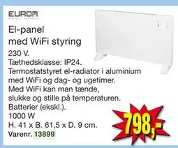 Harald Nyborg El-panel med WiFi styring tilbud