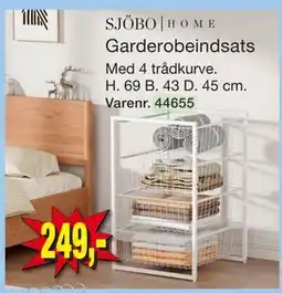 Harald Nyborg SJÖBO | HOME Garderobeindsats tilbud